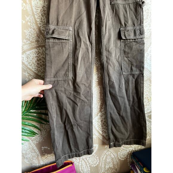 Reformation Rayne High Rise Utility Pants in Brown - Picture 7 of 11